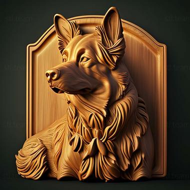 3D model Portuguese Shepherd dog (STL)